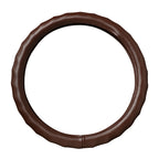 Wave-Edge Non-Slip Leather Steering Wheel Cover