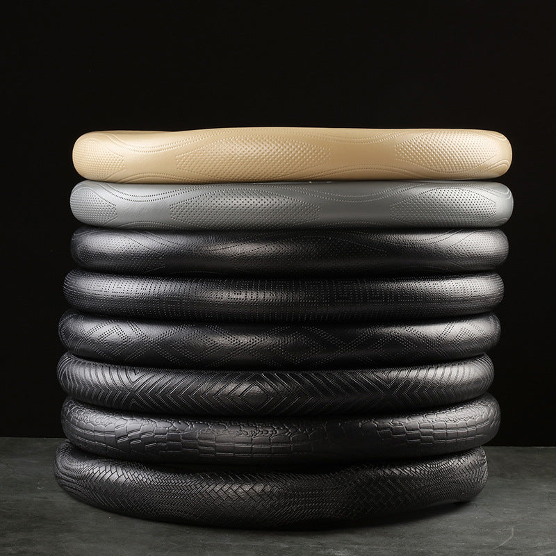 Minimal Perforated Leather Steering Wheel Cover