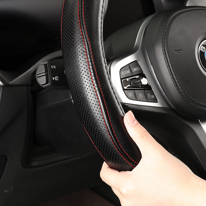 Classic WaveStitch Leather Steering Wheel Cover