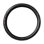 Double-Stitched Leather Steering Wheel Cover