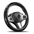 Wave-Edge Non-Slip Leather Steering Wheel Cover