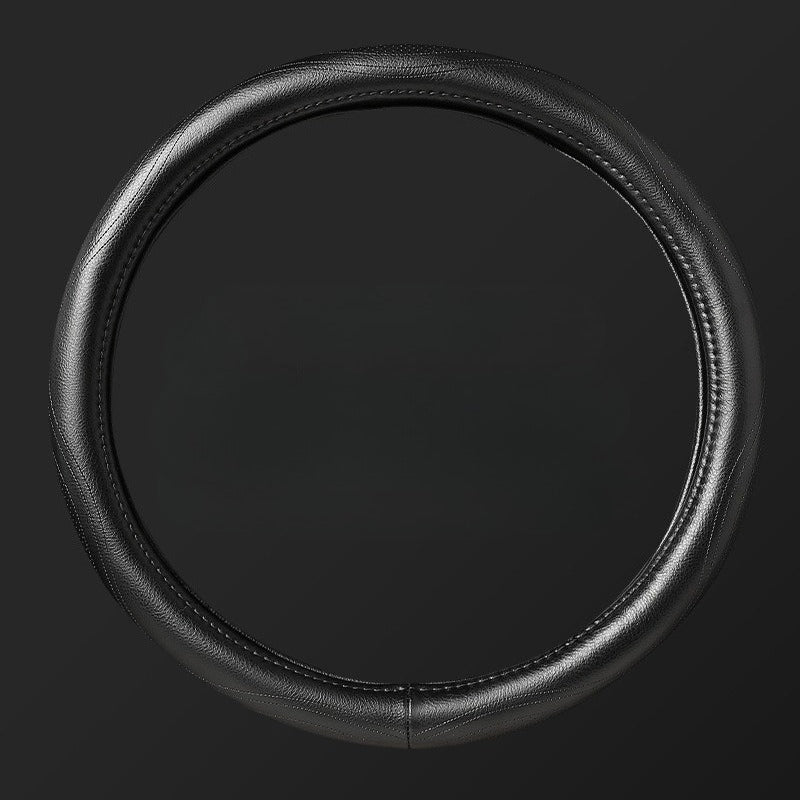 Minimal Perforated Leather Steering Wheel Cover