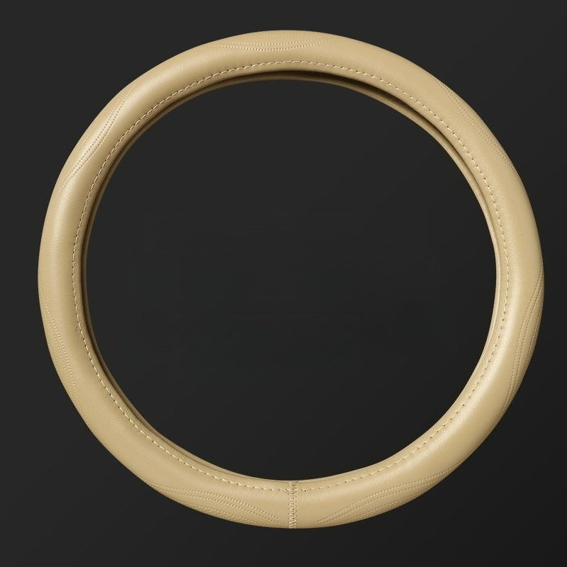 Minimal Perforated Leather Steering Wheel Cover