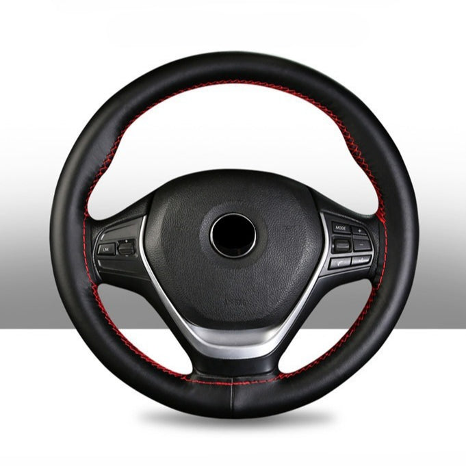Sew-on Leather Steering Wheel Cover