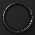 Double-Stitched Leather Steering Wheel Cover