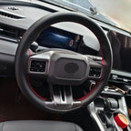Perforated Leather Sew-on Steering Wheel Cover